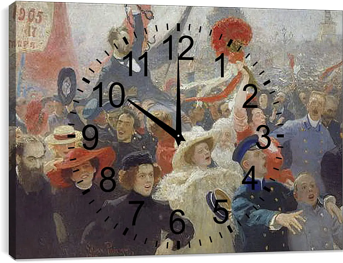 Часы картина - 18 октября 1905 года. Илья Репин