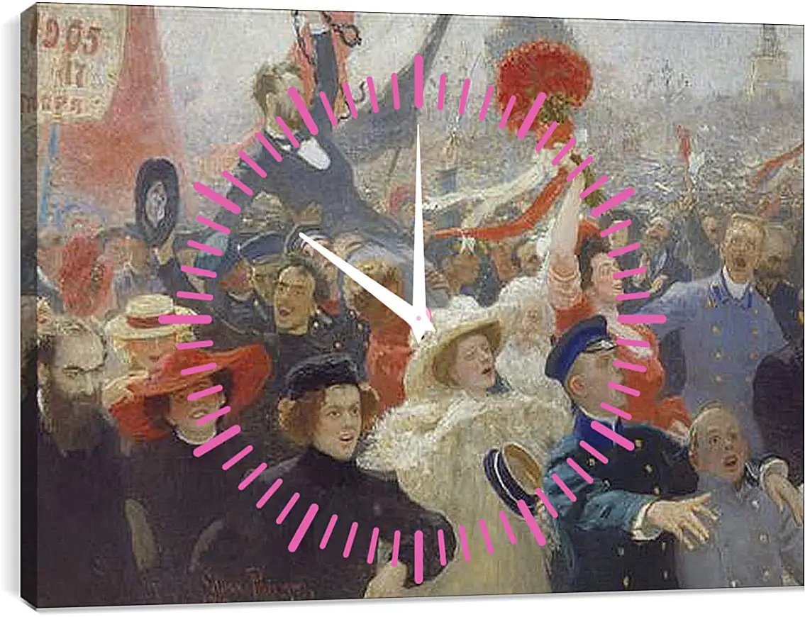 Часы картина - 18 октября 1905 года. Илья Репин