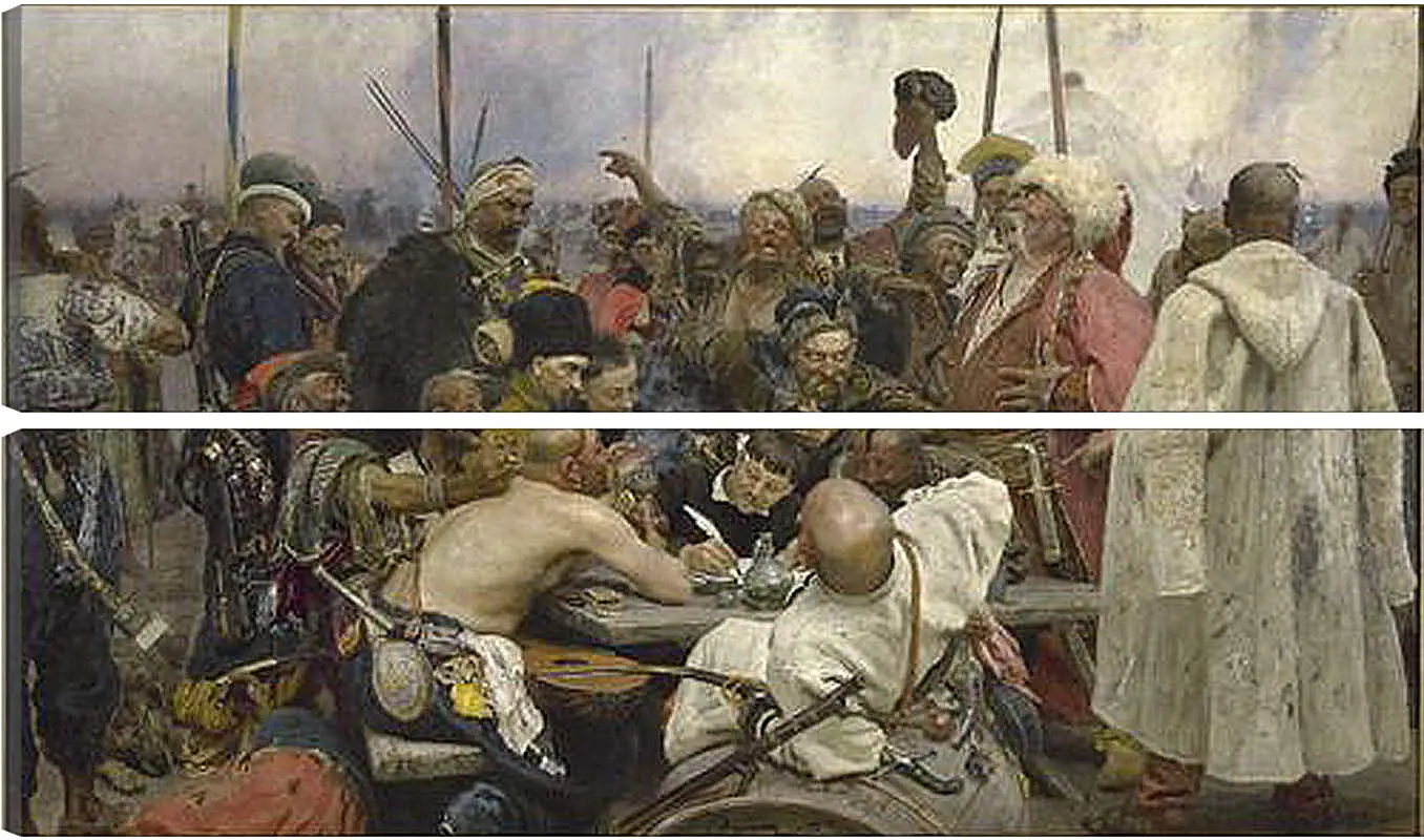 Модульная картина - Запорожцы пишут письмо турецкому султану. Илья Репин