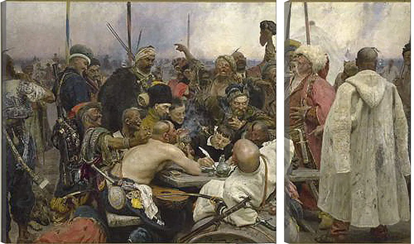 Модульная картина - Запорожцы пишут письмо турецкому султану. Илья Репин