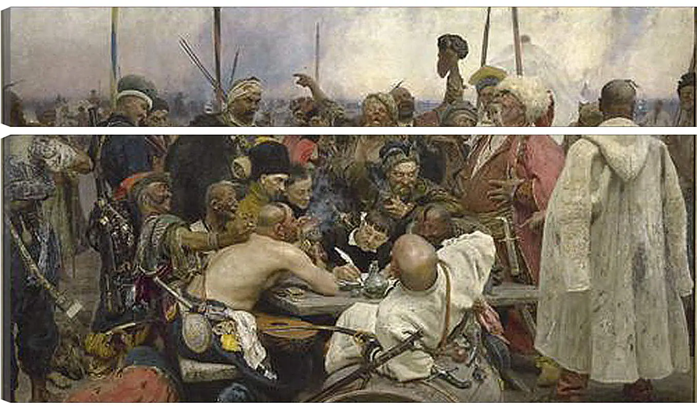 Модульная картина - Запорожцы пишут письмо турецкому султану. Илья Репин
