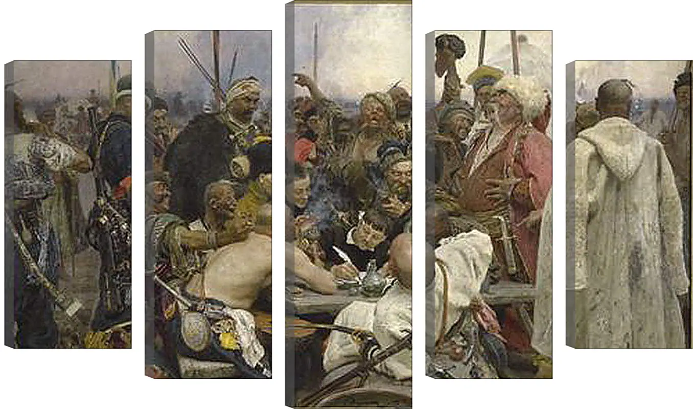 Модульная картина - Запорожцы пишут письмо турецкому султану. Илья Репин