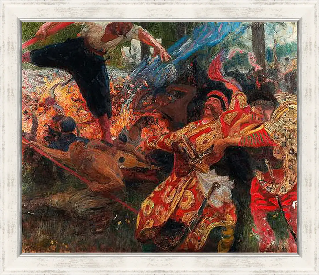 Картина в раме - Гопак. Илья Репин