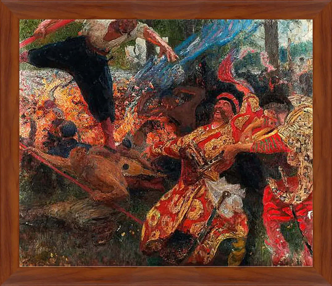 Картина в раме - Гопак. Илья Репин