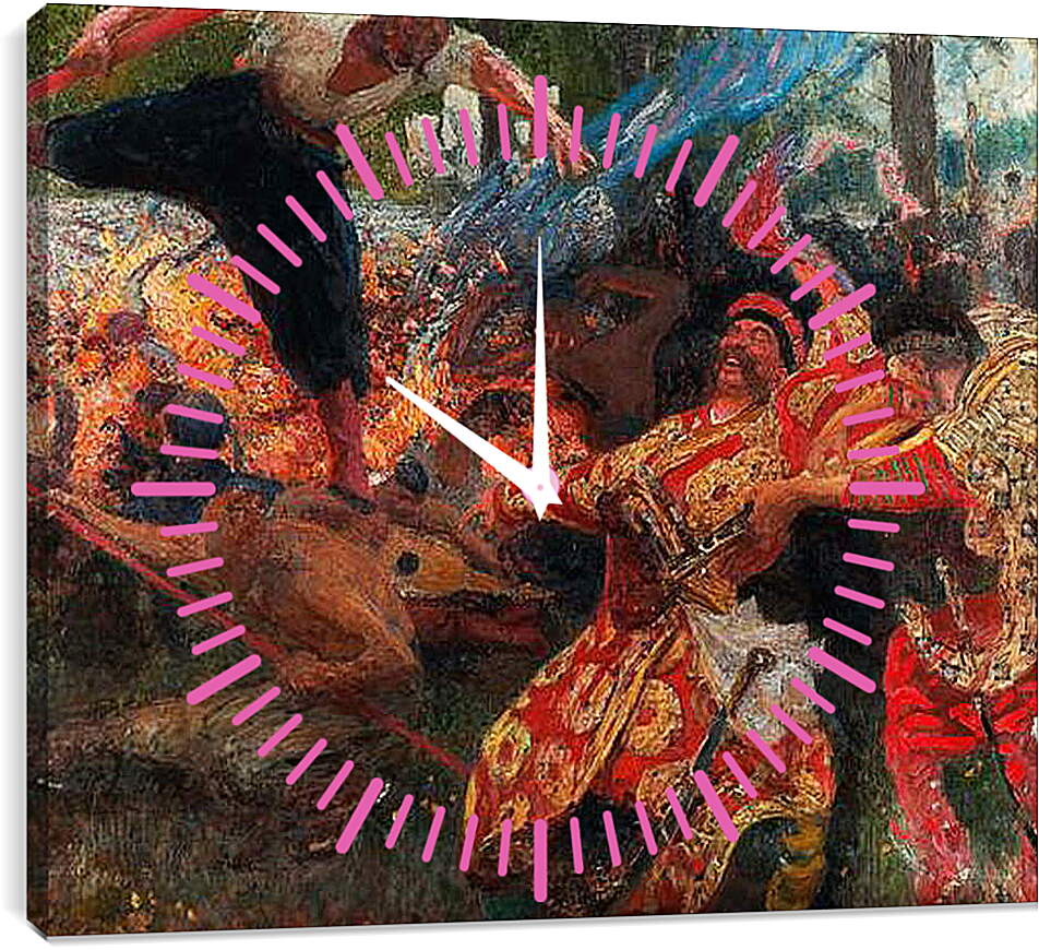 Часы картина - Гопак. Илья Репин
