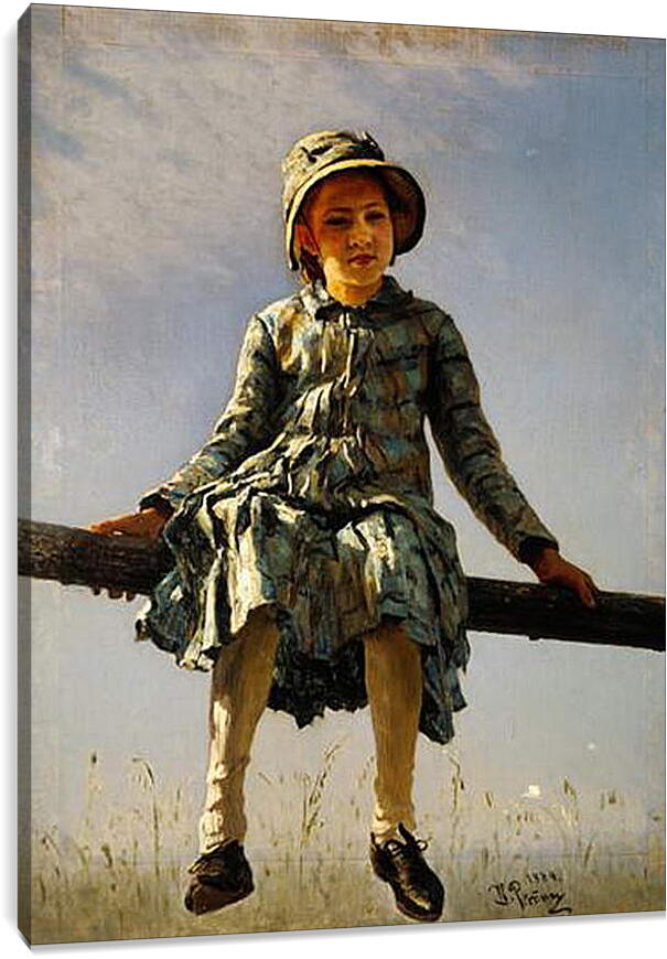 Постер и плакат - Стрекоза (портрет дочери художника). Илья Репин
