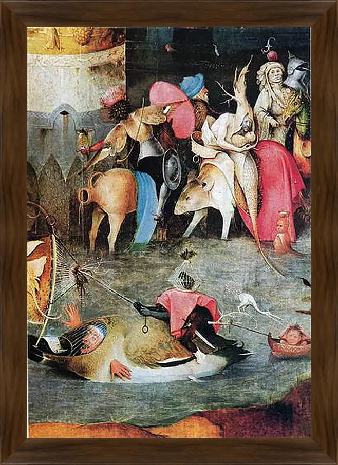 Картина в раме - Seven deadly sins. Иероним Босх