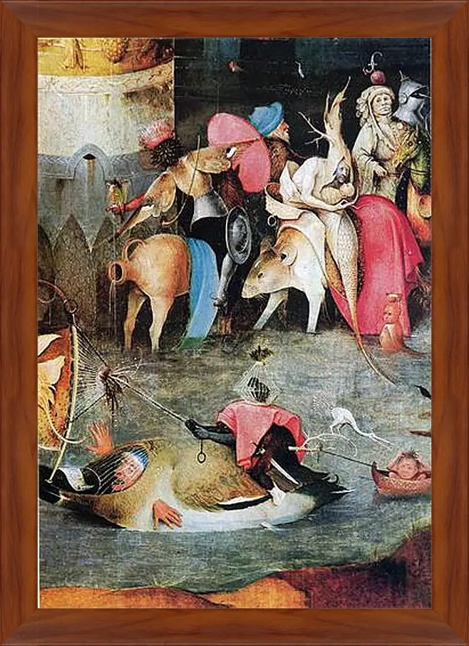 Картина в раме - Seven deadly sins. Иероним Босх