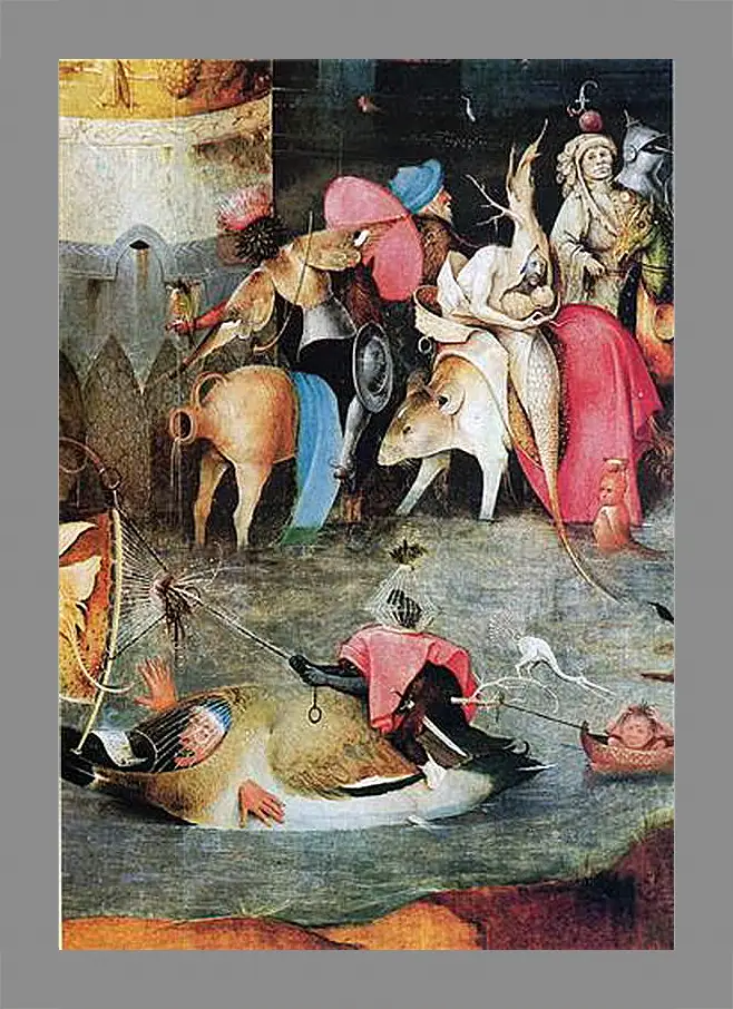 Картина в раме - Seven deadly sins. Иероним Босх