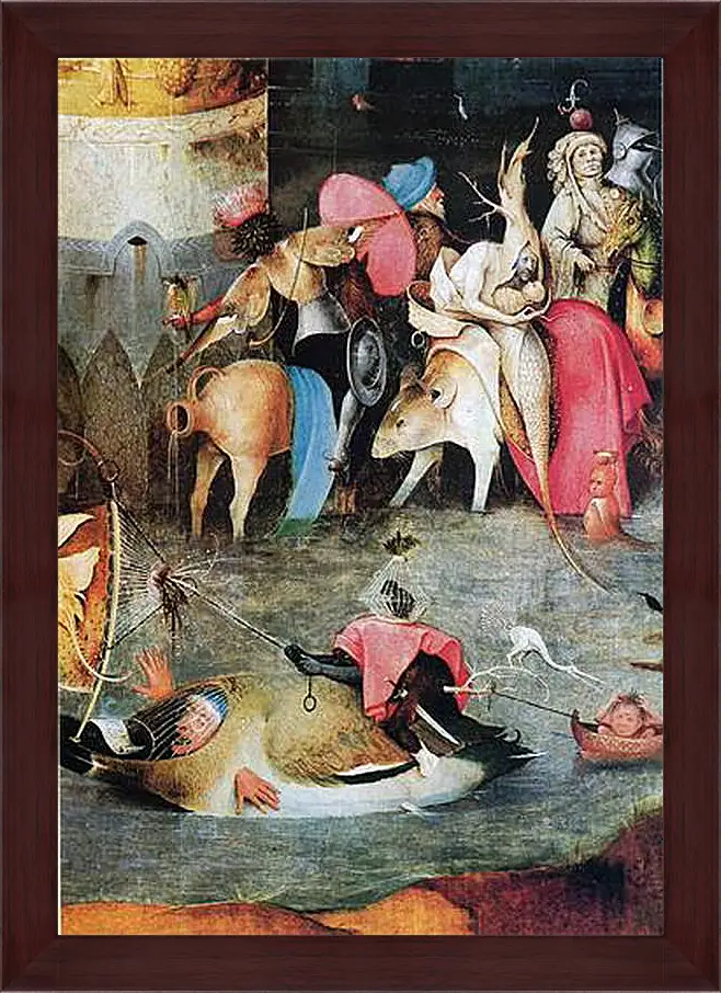Картина в раме - Seven deadly sins. Иероним Босх