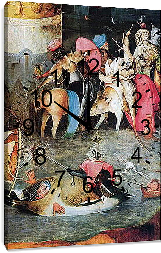 Часы картина - Seven deadly sins. Иероним Босх
