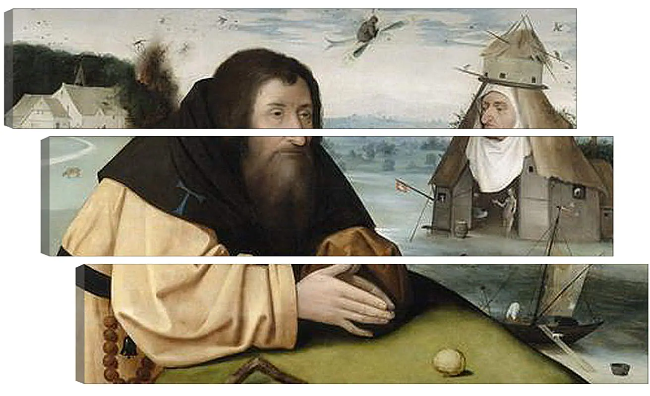 Модульная картина - The Temptations of Saint Anthony. Иероним Босх