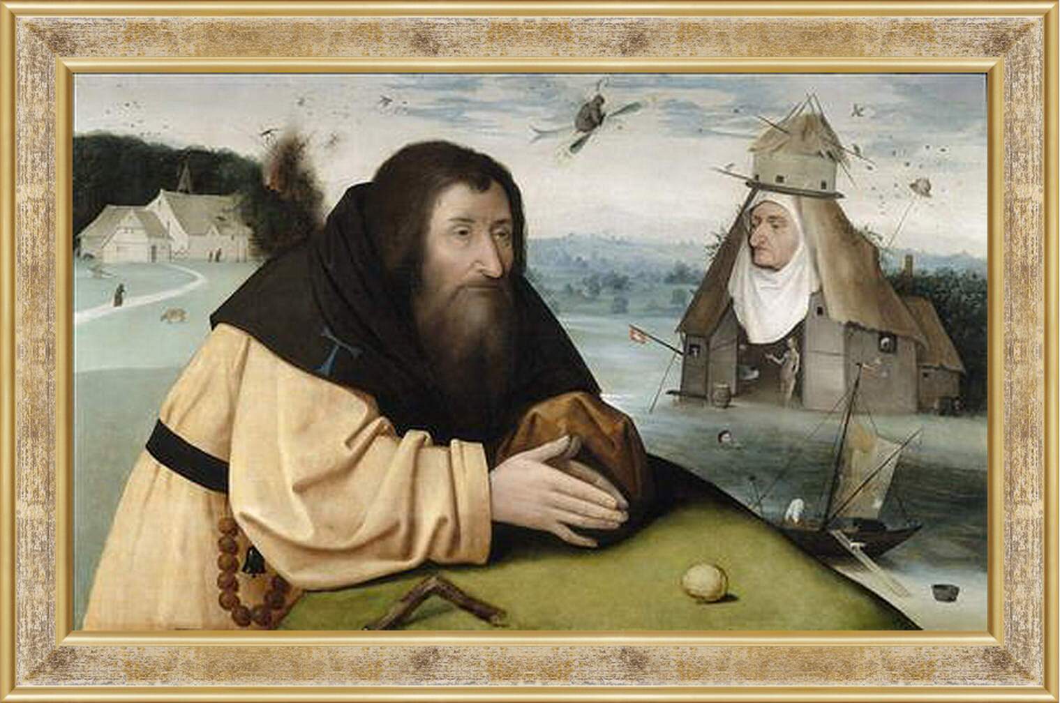Картина в раме - The Temptations of Saint Anthony. Иероним Босх
