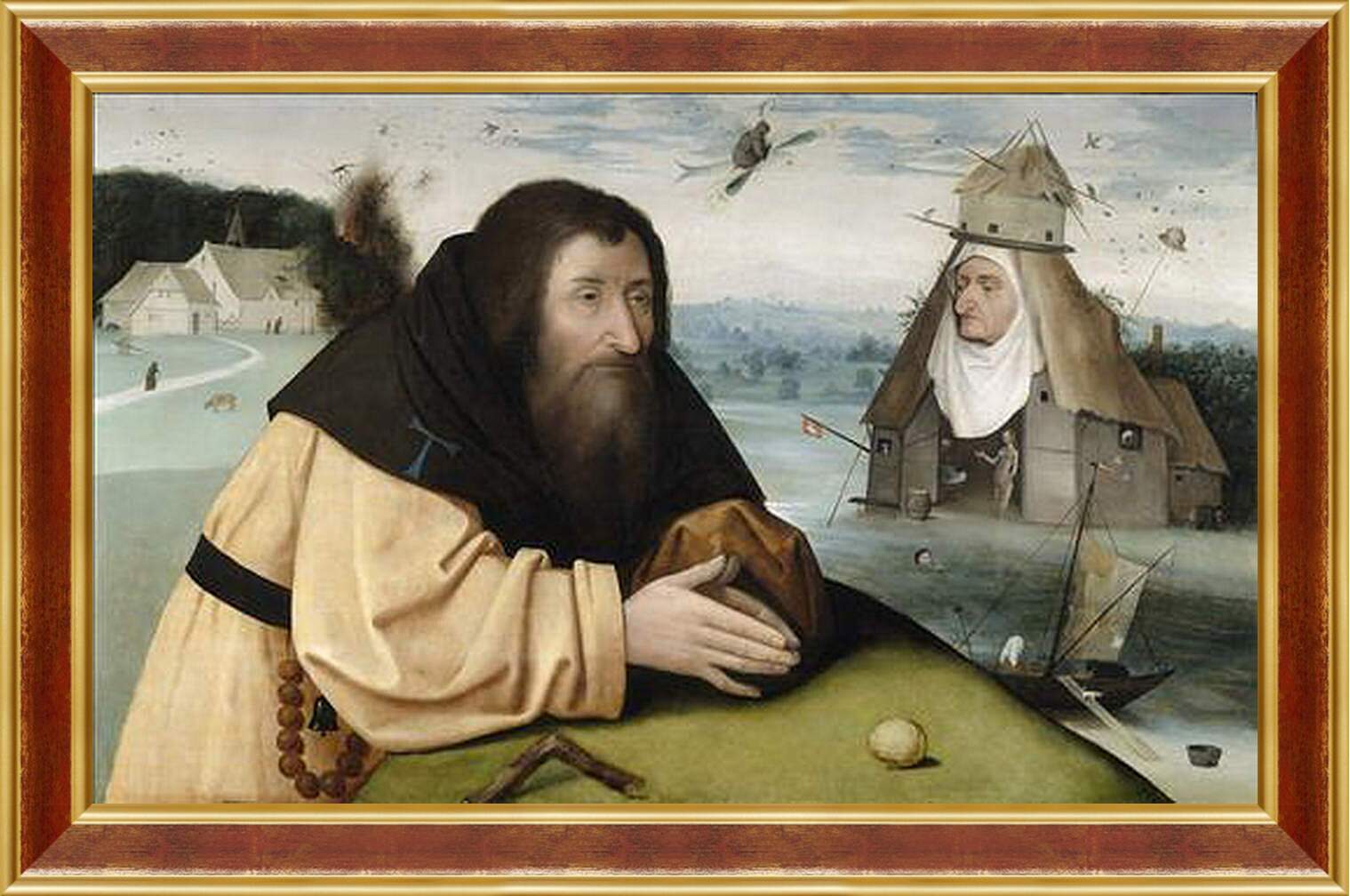 Картина в раме - The Temptations of Saint Anthony. Иероним Босх

