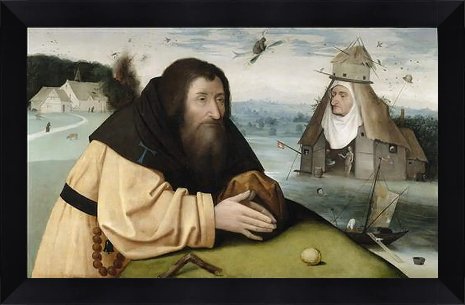 Картина в раме - The Temptations of Saint Anthony. Иероним Босх