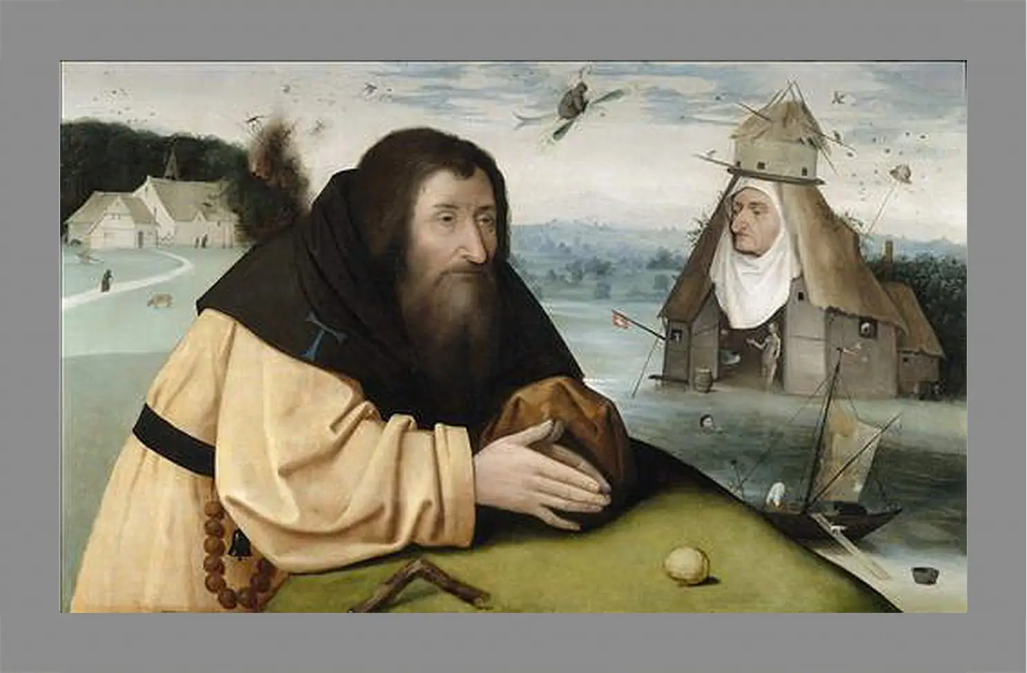 Картина в раме - The Temptations of Saint Anthony. Иероним Босх