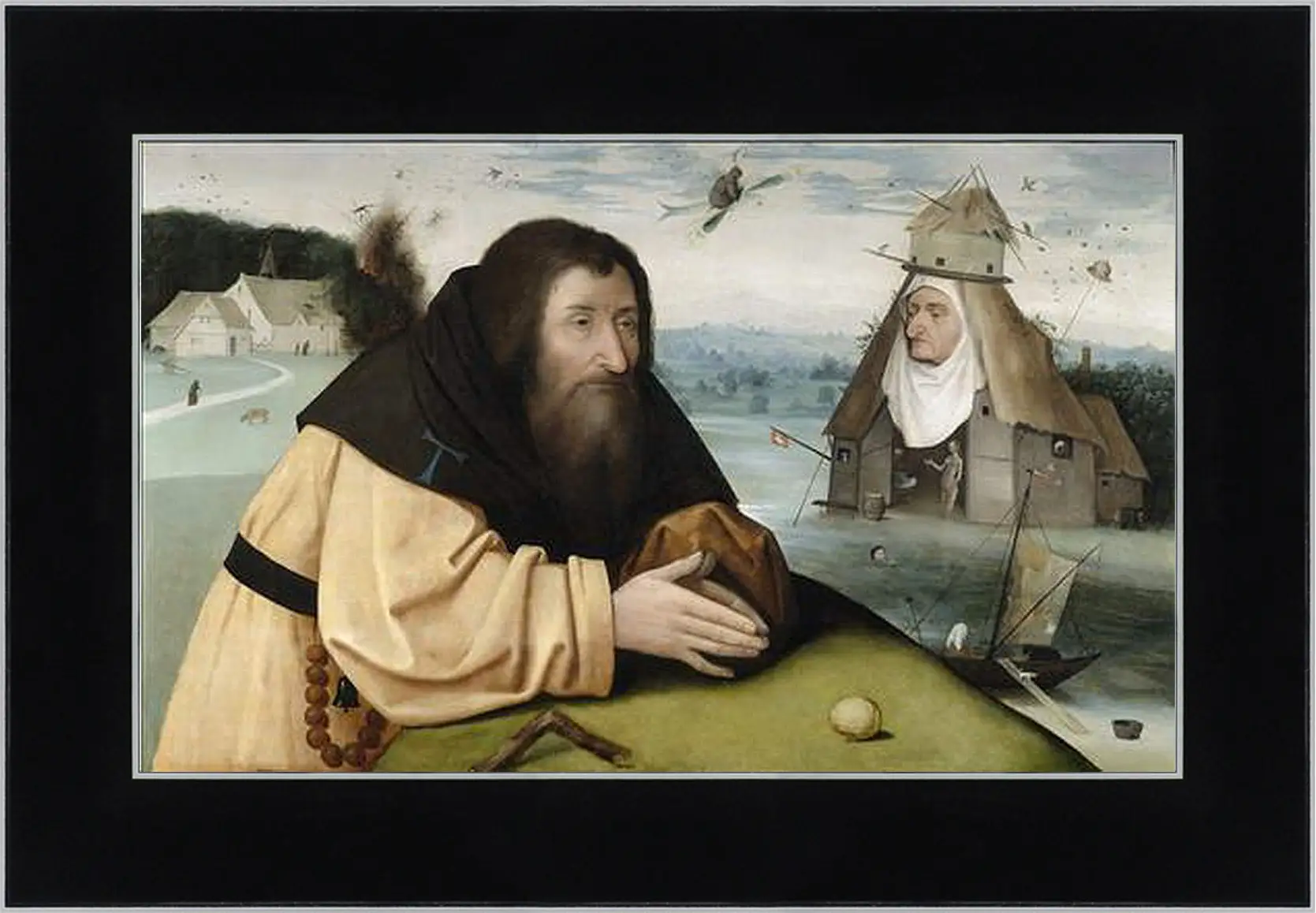Картина в раме - The Temptations of Saint Anthony. Иероним Босх