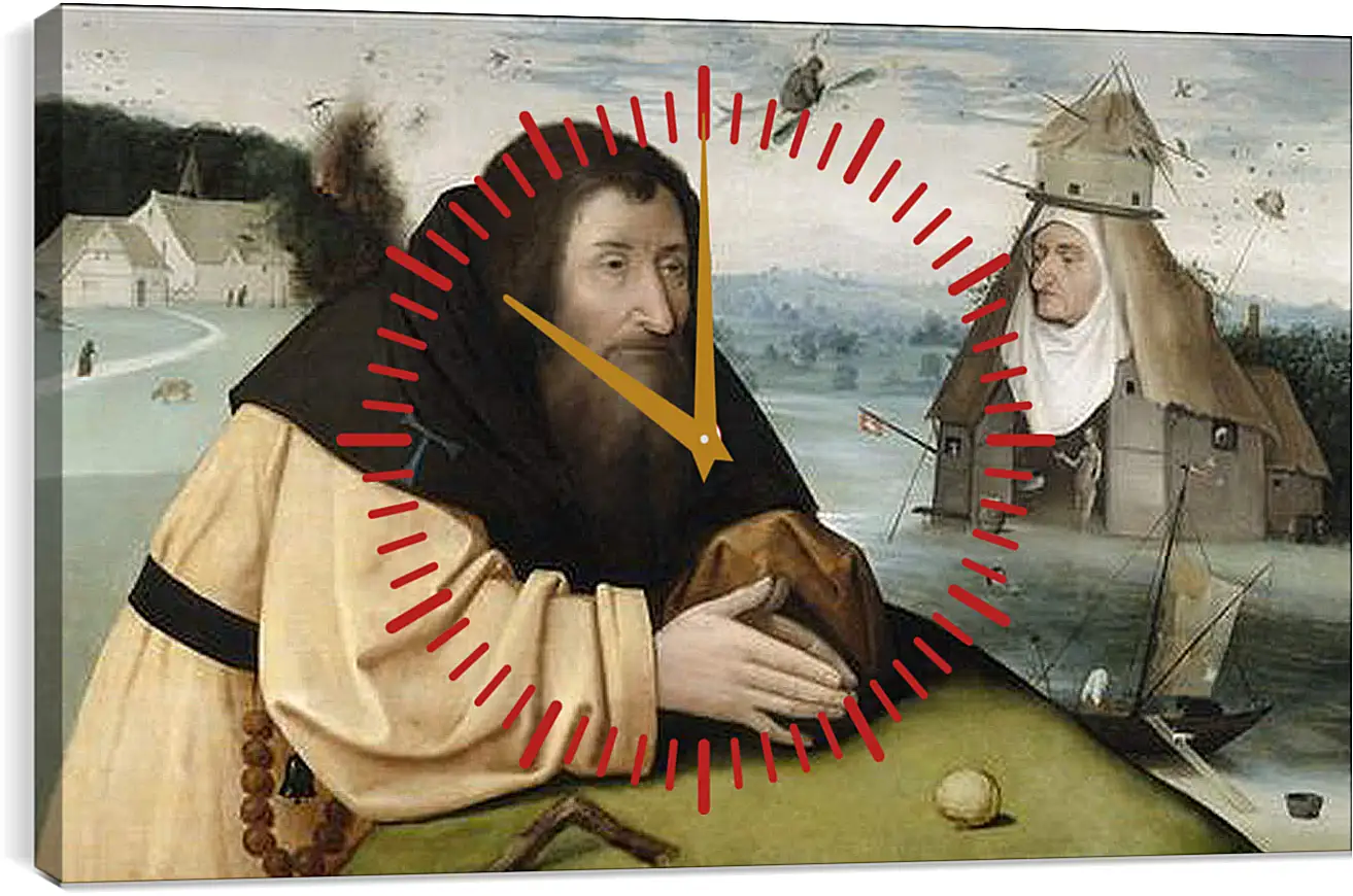 Часы картина - The Temptations of Saint Anthony. Иероним Босх
