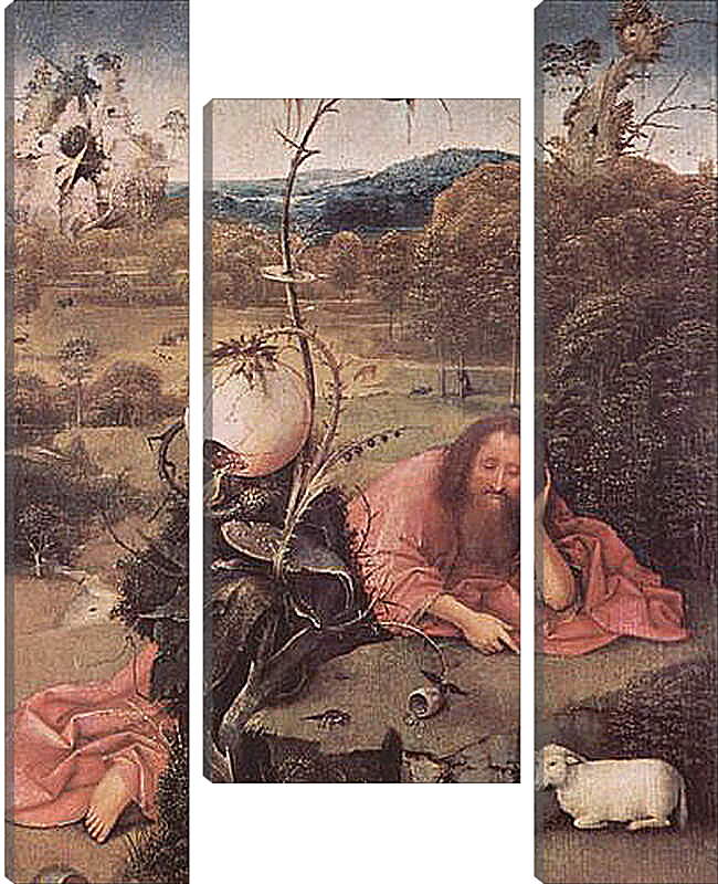 Модульная картина - Св. Иоанн Креститель в пустыне. Иероним Босх
