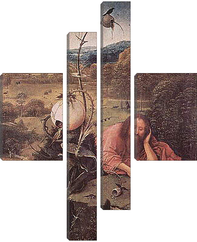 Модульная картина - Св. Иоанн Креститель в пустыне. Иероним Босх
