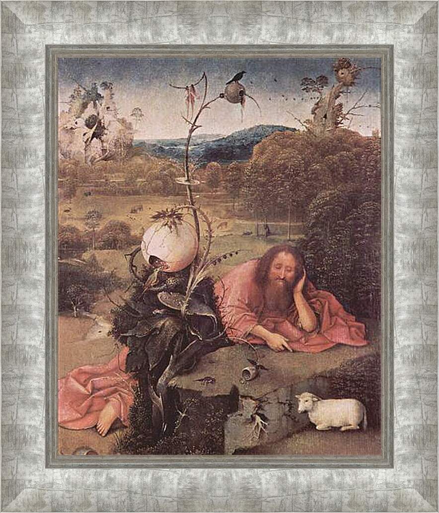 Картина в раме - Св. Иоанн Креститель в пустыне. Иероним Босх
