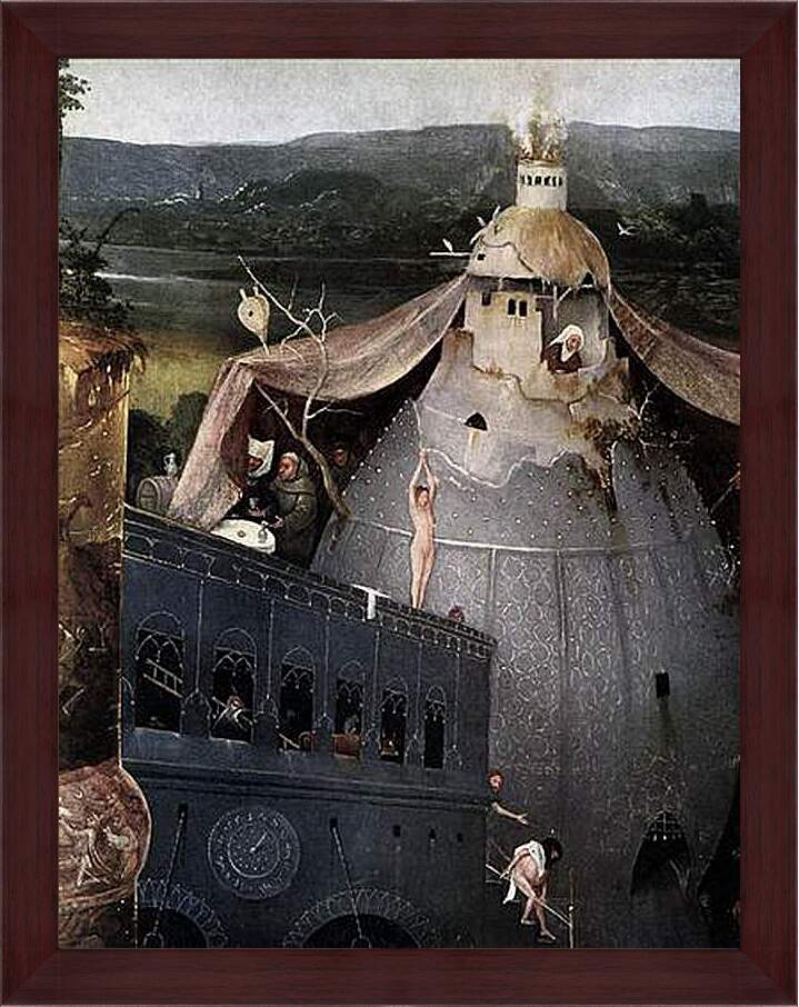 Картина в раме - Триптих Искушение св.Антония. Иероним Босх
