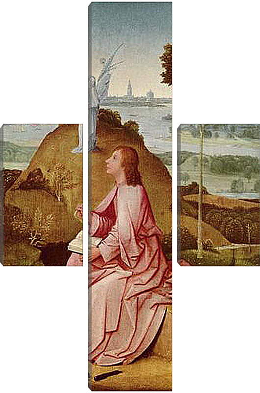 Модульная картина - Hl. Johannes der Evangelist auf Patmos. Иероним Босх

