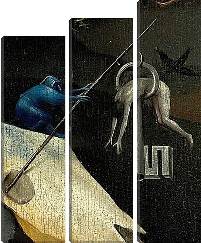 Модульная картина - The Garden of Earthly Delights, right panel. Иероним Босх
