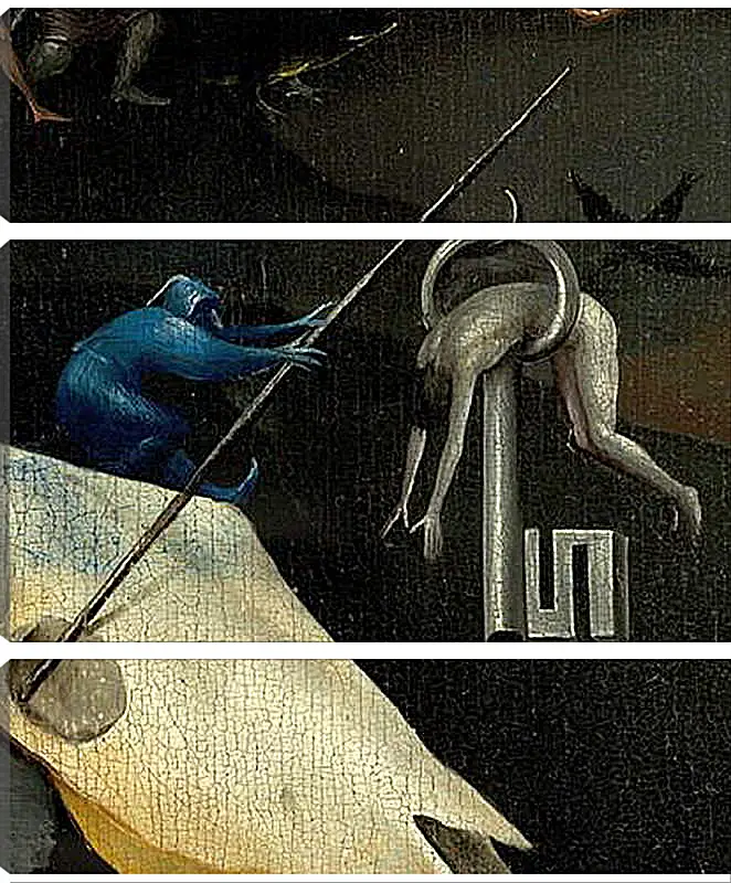 Модульная картина - The Garden of Earthly Delights, right panel. Иероним Босх