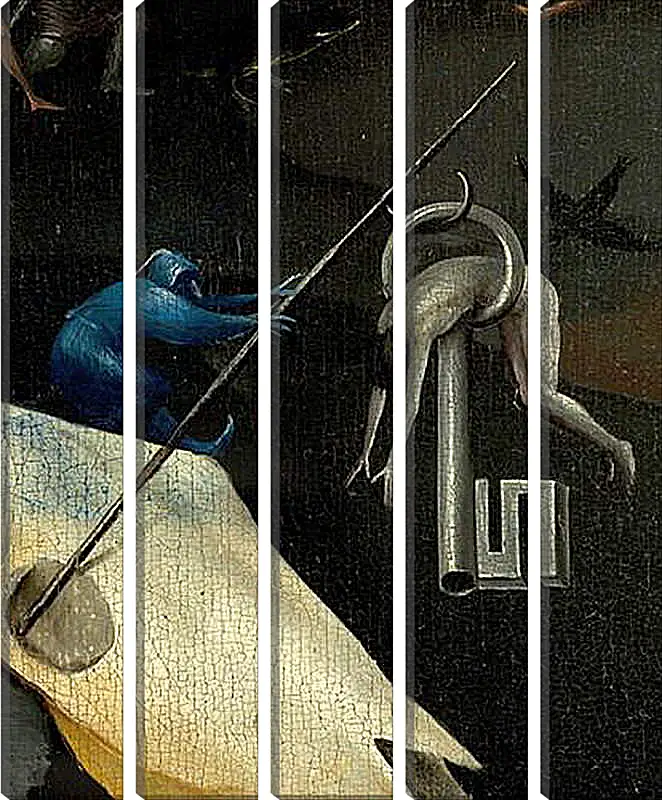 Модульная картина - The Garden of Earthly Delights, right panel. Иероним Босх