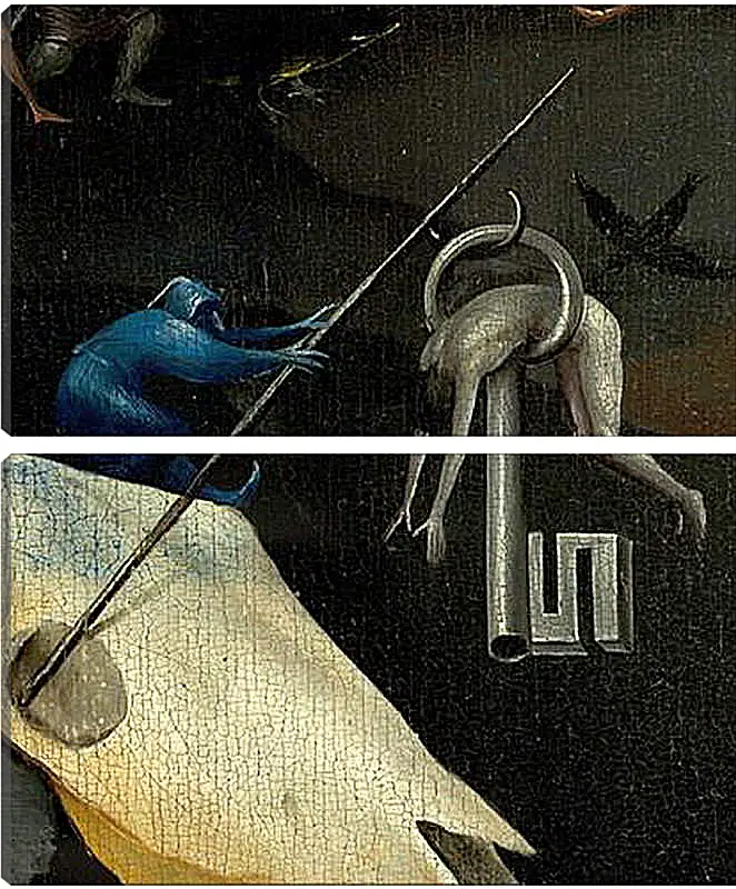 Модульная картина - The Garden of Earthly Delights, right panel. Иероним Босх