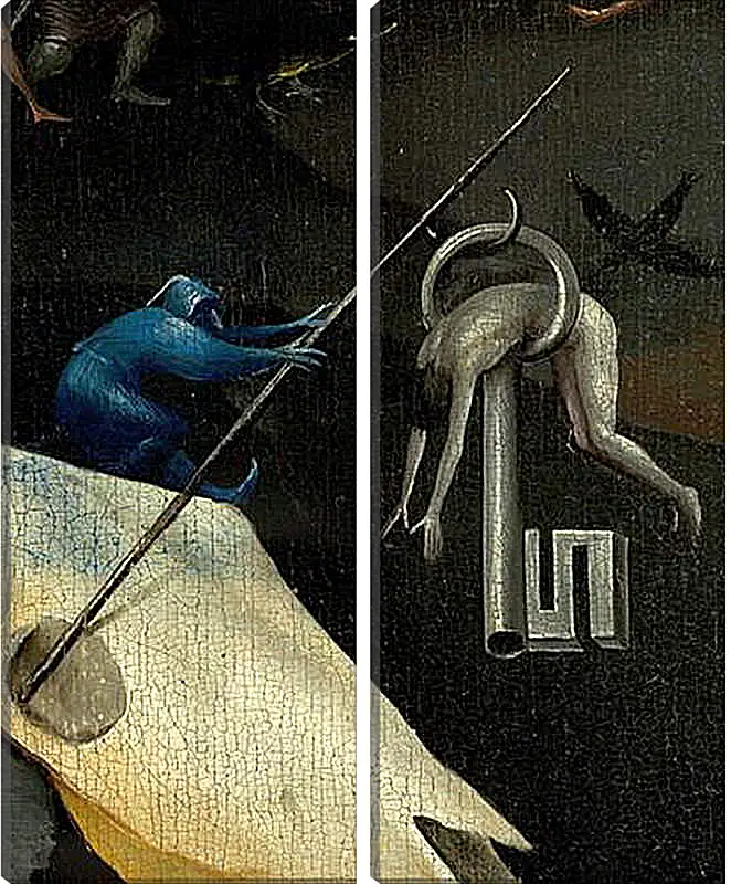 Модульная картина - The Garden of Earthly Delights, right panel. Иероним Босх
