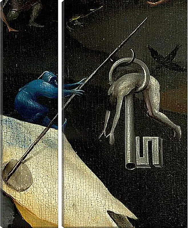 Модульная картина - The Garden of Earthly Delights, right panel. Иероним Босх