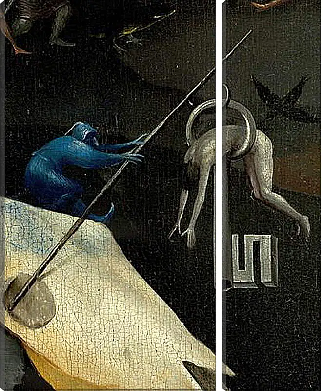 Модульная картина - The Garden of Earthly Delights, right panel. Иероним Босх