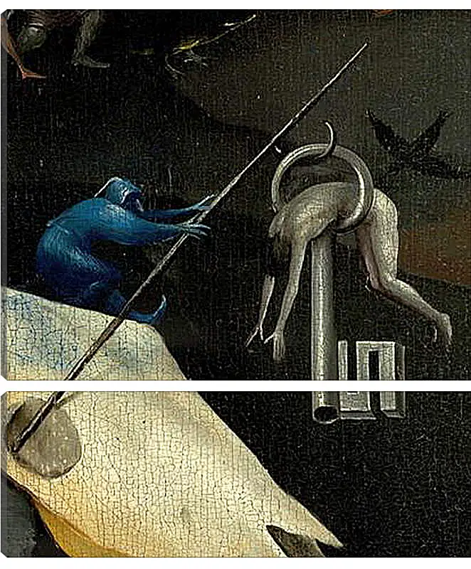 Модульная картина - The Garden of Earthly Delights, right panel. Иероним Босх