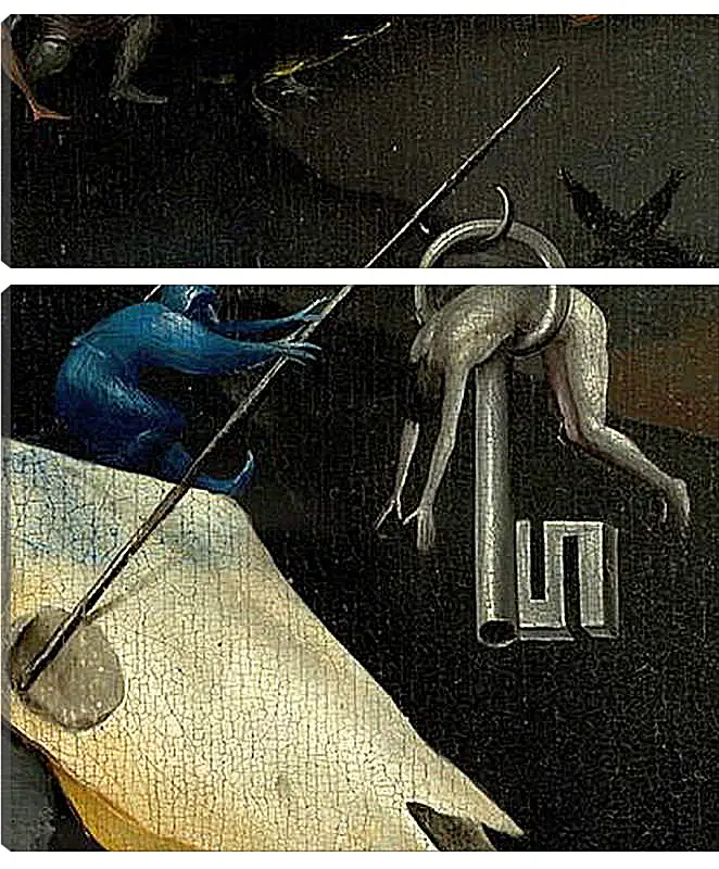 Модульная картина - The Garden of Earthly Delights, right panel. Иероним Босх