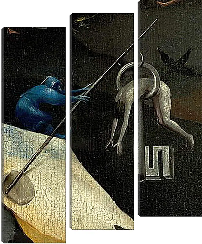 Модульная картина - The Garden of Earthly Delights, right panel. Иероним Босх