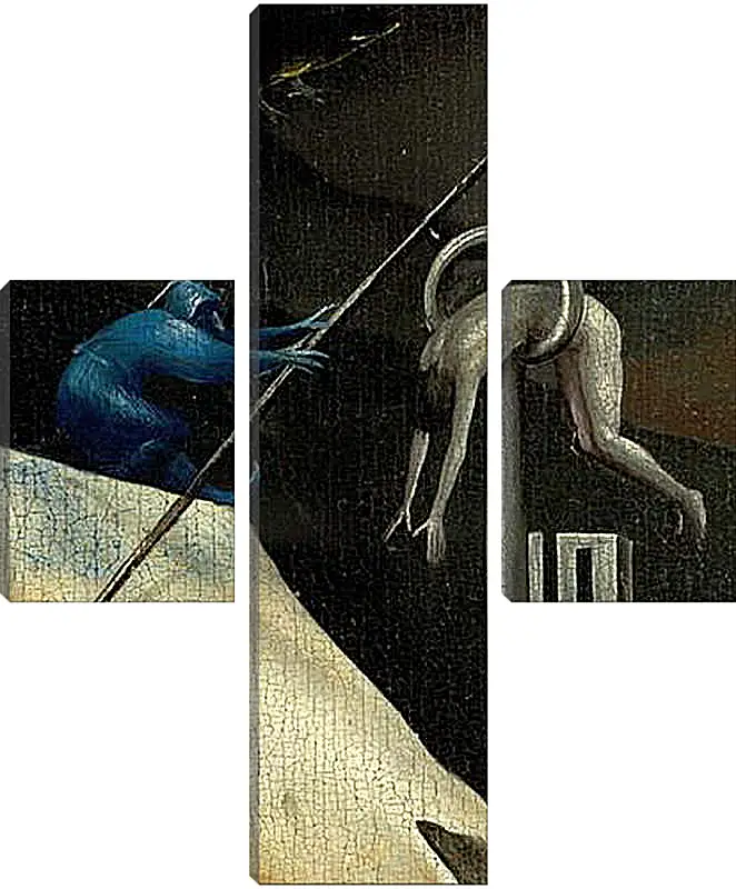 Модульная картина - The Garden of Earthly Delights, right panel. Иероним Босх