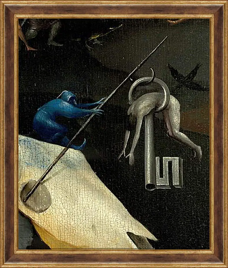 Картина в раме - The Garden of Earthly Delights, right panel. Иероним Босх
