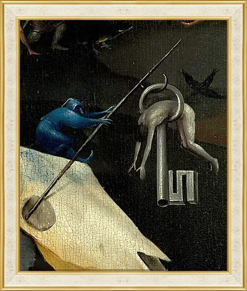 Картина в раме - The Garden of Earthly Delights, right panel. Иероним Босх
