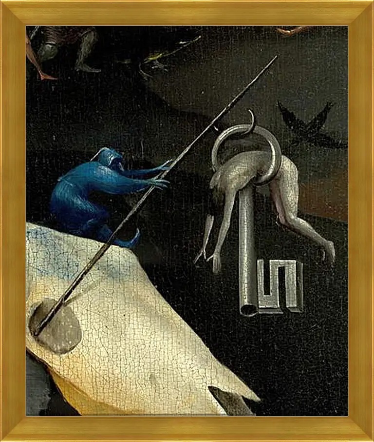 Картина в раме - The Garden of Earthly Delights, right panel. Иероним Босх