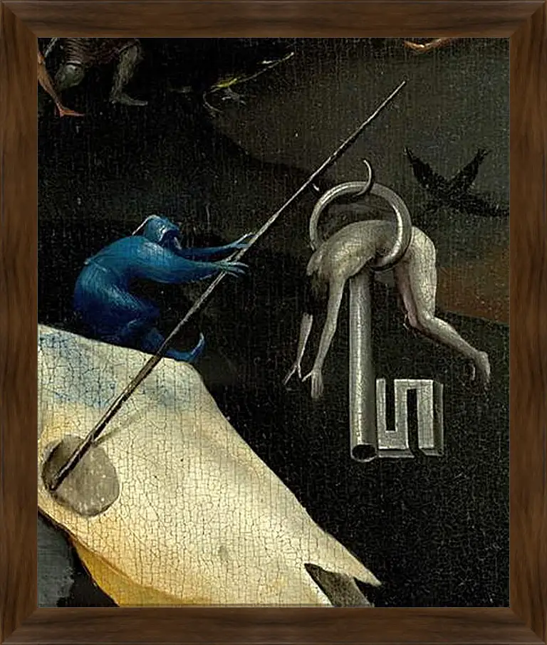 Картина в раме - The Garden of Earthly Delights, right panel. Иероним Босх