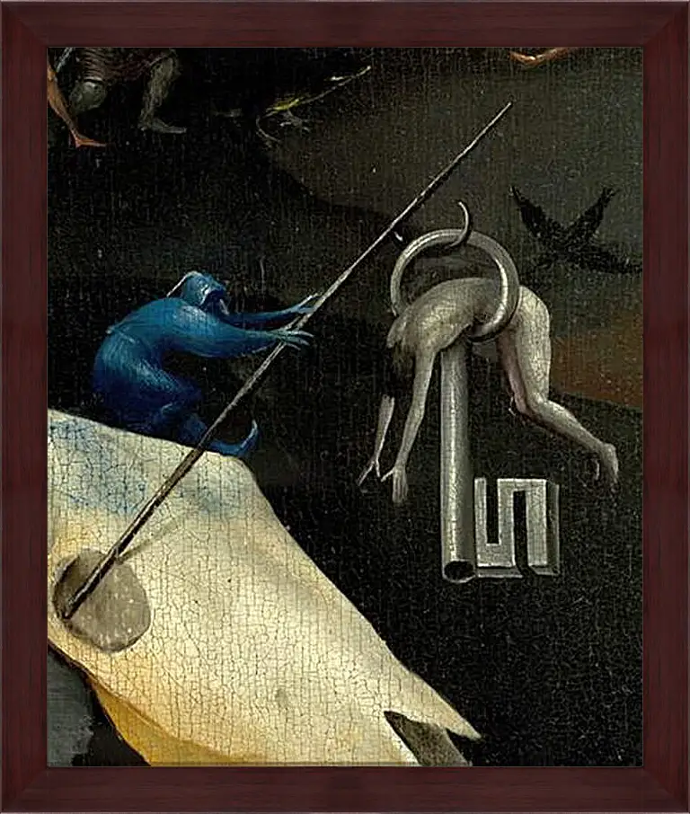 Картина в раме - The Garden of Earthly Delights, right panel. Иероним Босх