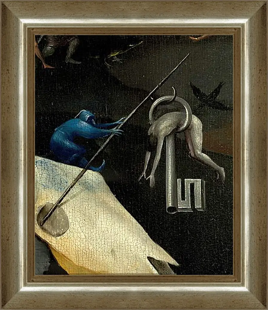 Картина в раме - The Garden of Earthly Delights, right panel. Иероним Босх