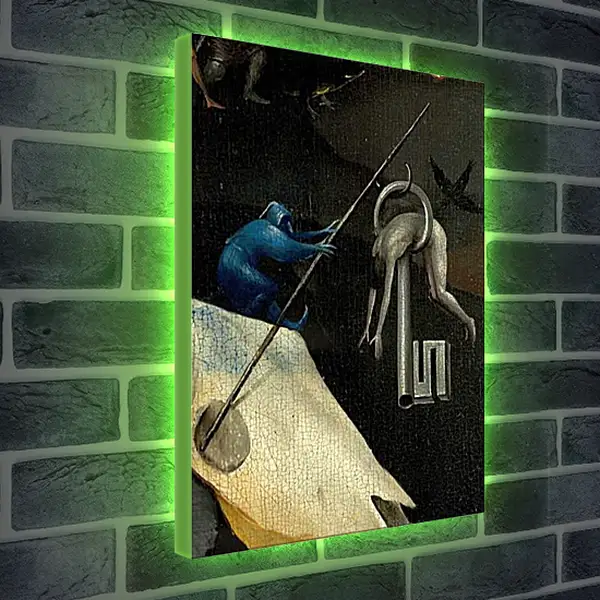Лайтбокс световая панель - The Garden of Earthly Delights, right panel. Иероним Босх