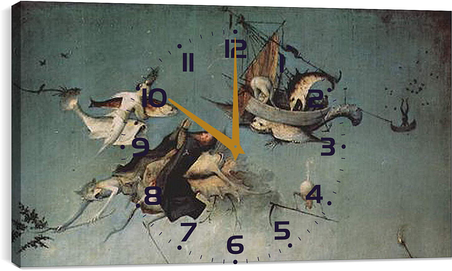 Часы картина - Versuchung des Hl. Antonius. Иероним Босх
