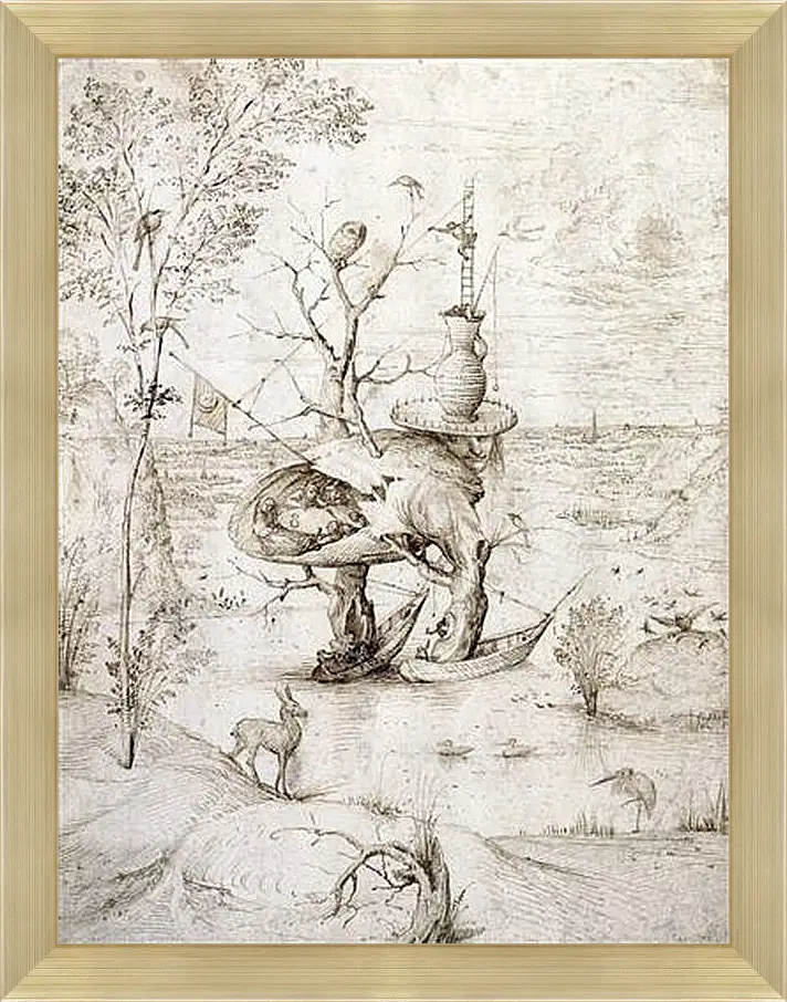 Картина в раме - The Treeman. Иероним Босх