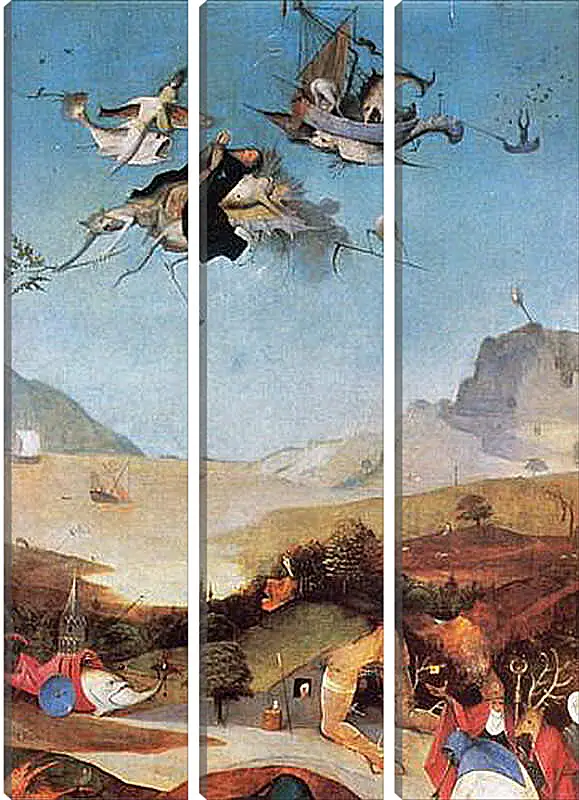 Модульная картина - The Temptation of St. Anthony. Иероним Босх