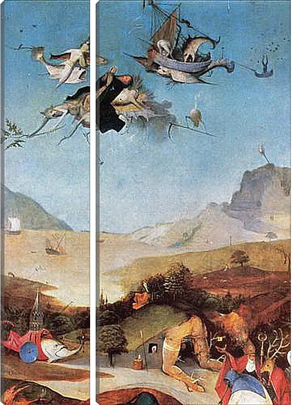 Модульная картина - The Temptation of St. Anthony. Иероним Босх
