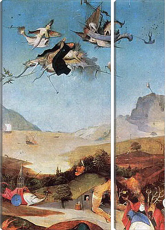Модульная картина - The Temptation of St. Anthony. Иероним Босх